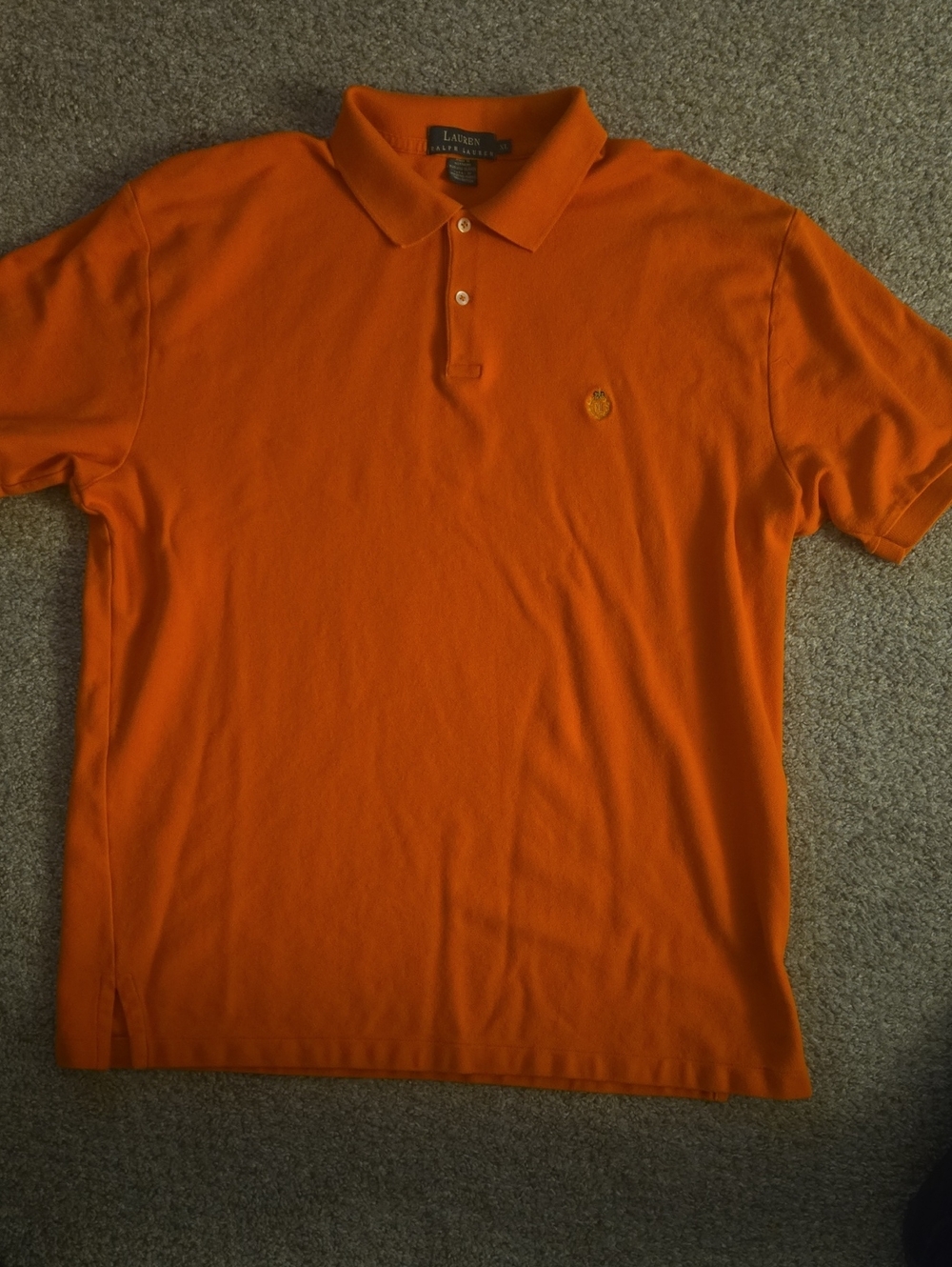 Lauren Ralph Lauren Orange Short-Sleeve Polo